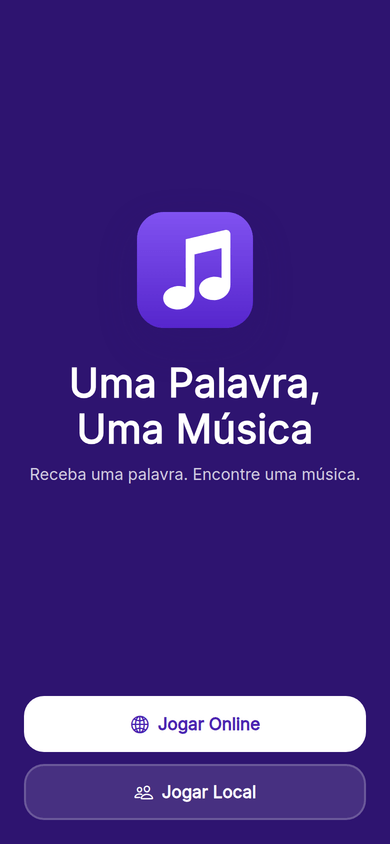 Tela inicial
